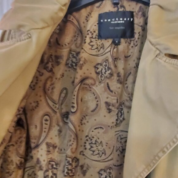 SANCTUARY CLOTHING Double Breasted Trench Coat Army Green - Picture 5 of 9